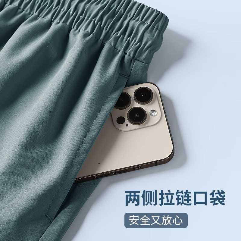 跑步短裤男可放手机马拉松专业专用三分运动速干冰丝夏季田径训练