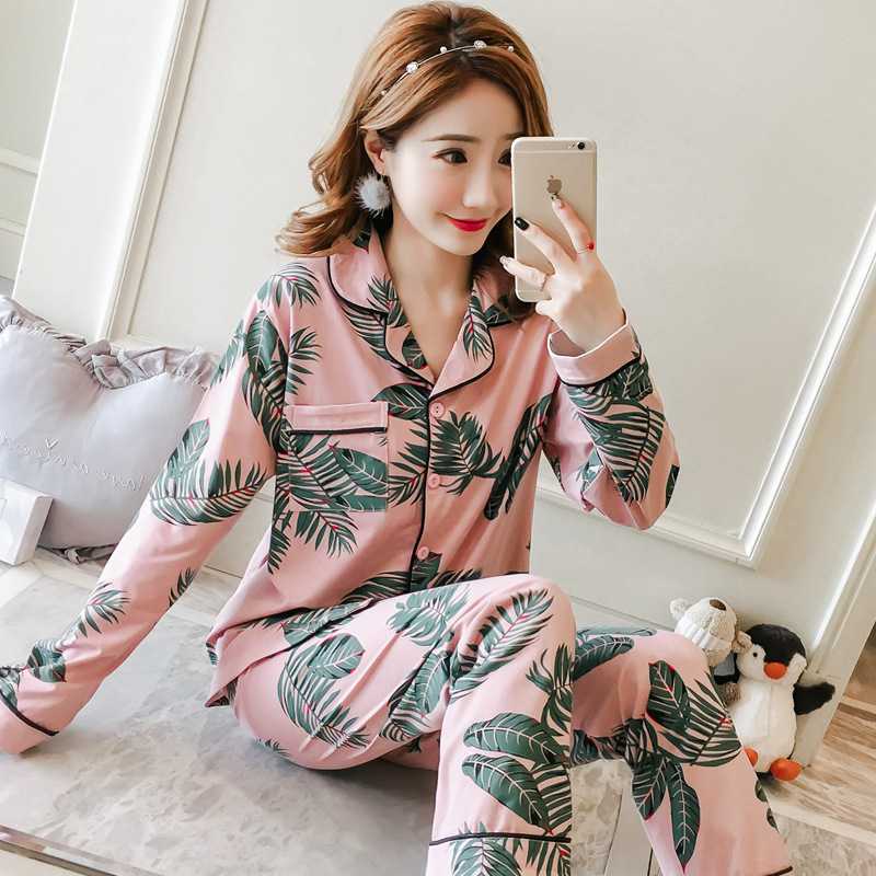 外贸欧美女士睡衣套装虾印花短袖短裤家居服宽松舒适开衫翻领