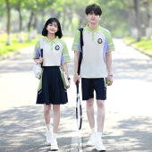 t恤六年级裙子套装 短袖 小学生毕业照校服 学院风新款 初中班服夏季