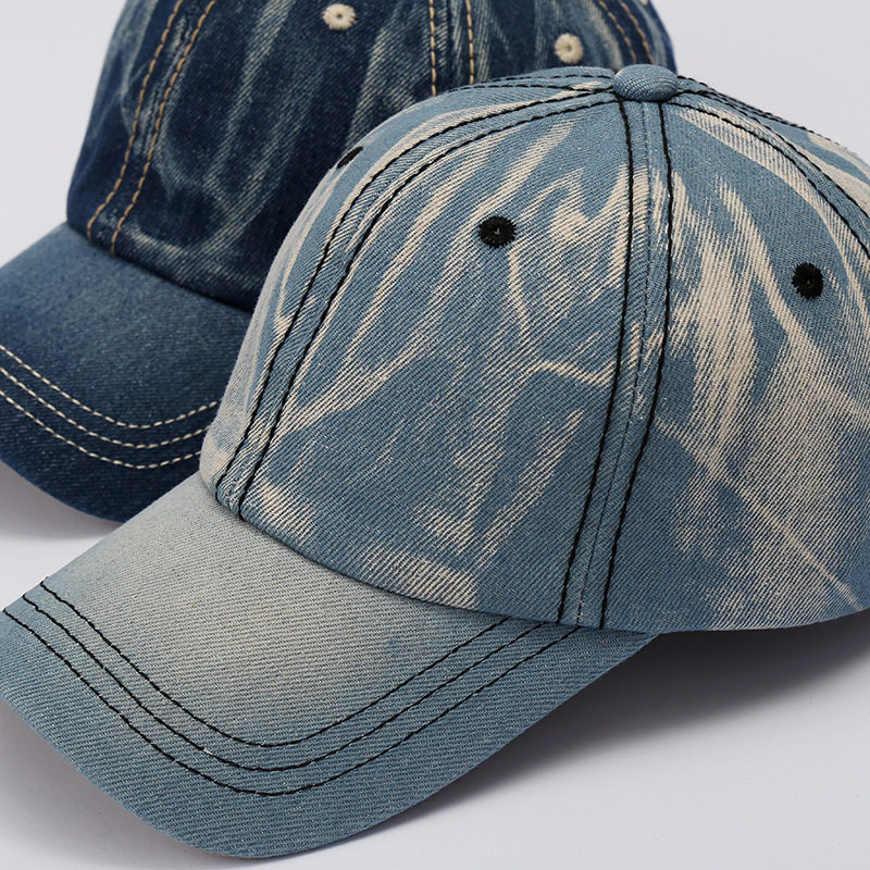 时尚牛仔复古帽子户外休闲运动棒球帽男女出游遮阳帽夏季旅游帽子