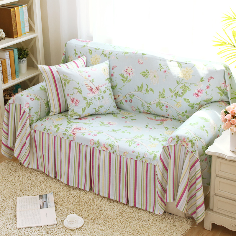 布艺沙发巾全盖沙发罩全铺单双三人沙发垫罩布美式沙发套欧式