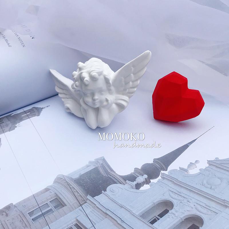 MOMOKO丘比特天使钻石爱心汽车香水风口夹香薰石膏情侣闺蜜礼物