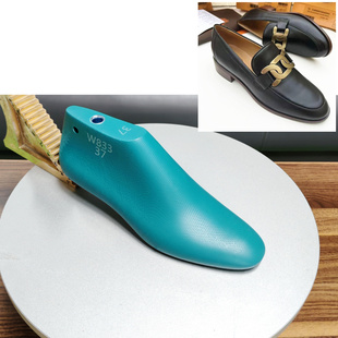 新亿鞋楦厂女款方圆头乐福鞋楦头跟高2.5CM深口小皮鞋楦头W833