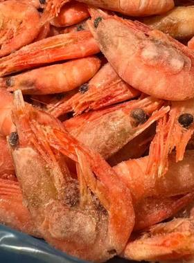 加拿大进口北极虾甜虾元宝虾野生甜虾10斤1箱90--120规格快递包邮