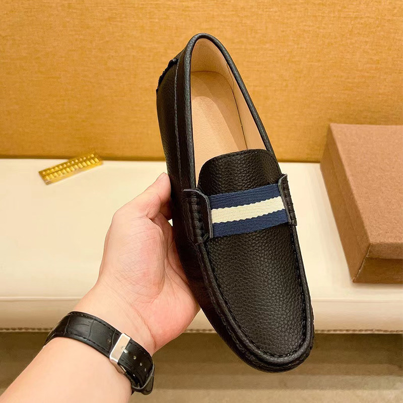 潮男鞋2025新款潮流乐福鞋商务正装皮鞋男士高端外贸真皮豆豆鞋男,流行男鞋,乐福鞋（豆豆鞋）,淘宝优惠券,粉丝福利购,淘宝优惠卷