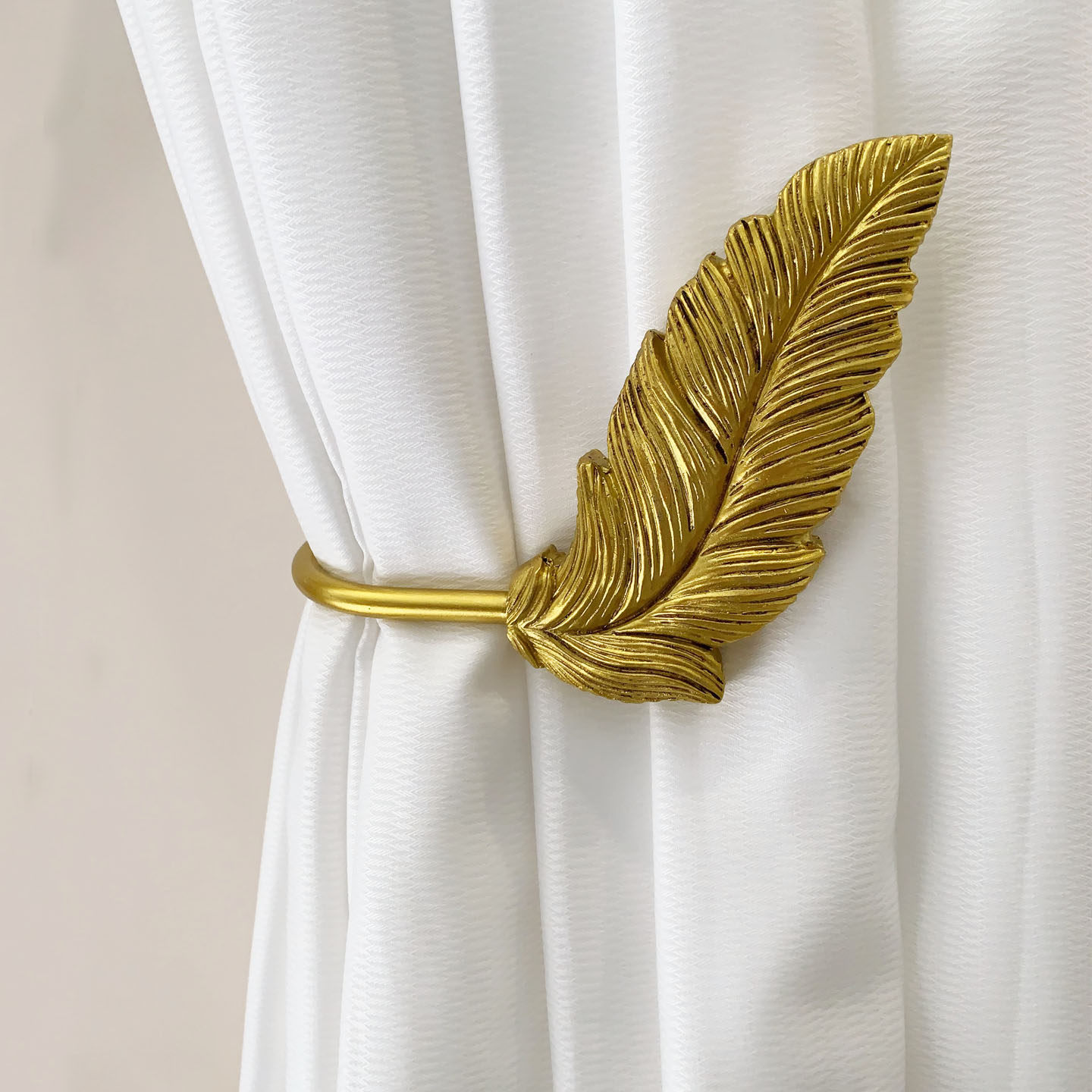 天河花边法式复古窗帘金色叶子树脂墙钩挂球免打孔粘贴客厅收纳钩,居家布艺,挂钩/挂球,淘宝优惠券,粉丝福利购,淘宝优惠卷