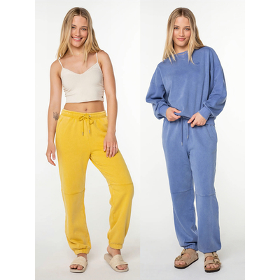 超柔软加绒洗水做旧运动裤