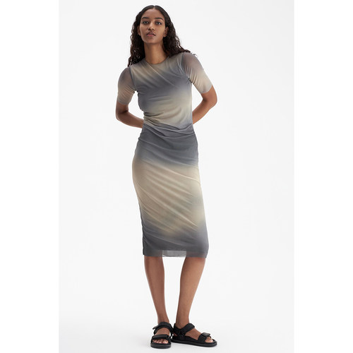 LIM*E渐变印花网眼连衣裙