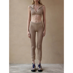 紧身修身 LOOM针织裤 铅笔裤 包臀显瘦 大束脚小脚裤 外贸原单RUV