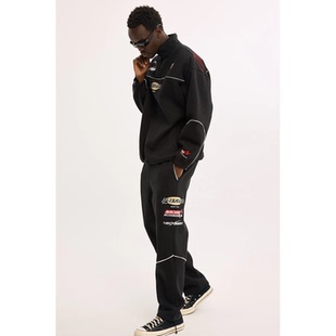 外贸原单Neo*vision男款先梦抽绳垂感加绒宽松运动卫裤 C1 2397