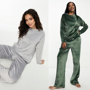 家居服套装 和运动裤 1707 S超柔软加厚保暖羊毛运动衫 外贸原单ASO