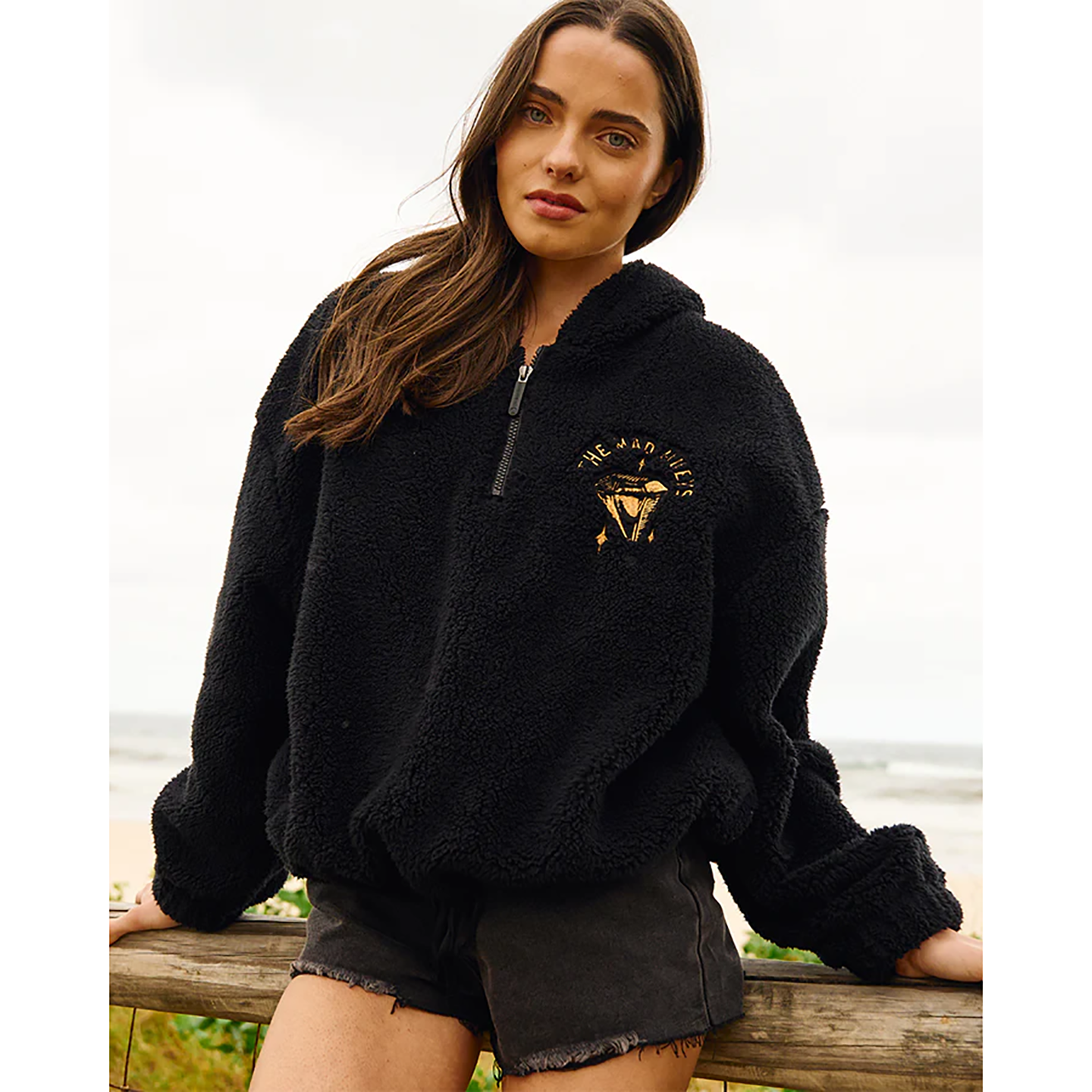 外贸原单The M*ad Hueys金羽菱光拉链摇粒绒泰迪熊羊羔绒A10 1944,女装/女士精品,卫衣/绒衫,淘宝优惠券,粉丝福利购,淘宝优惠卷