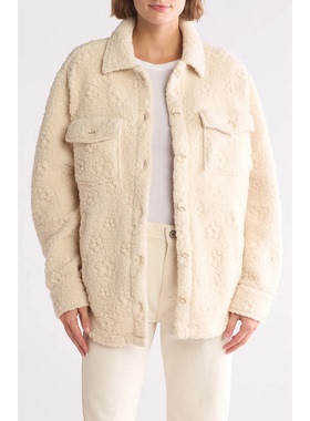 外贸原单Thr*ead&Supply奶霜绵绒压花夹克泰迪熊羊羔绒外套 1882