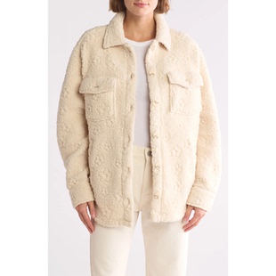 外贸原单Thr*ead&Supply奶霜绵绒压花夹克泰迪熊羊羔绒外套 1882