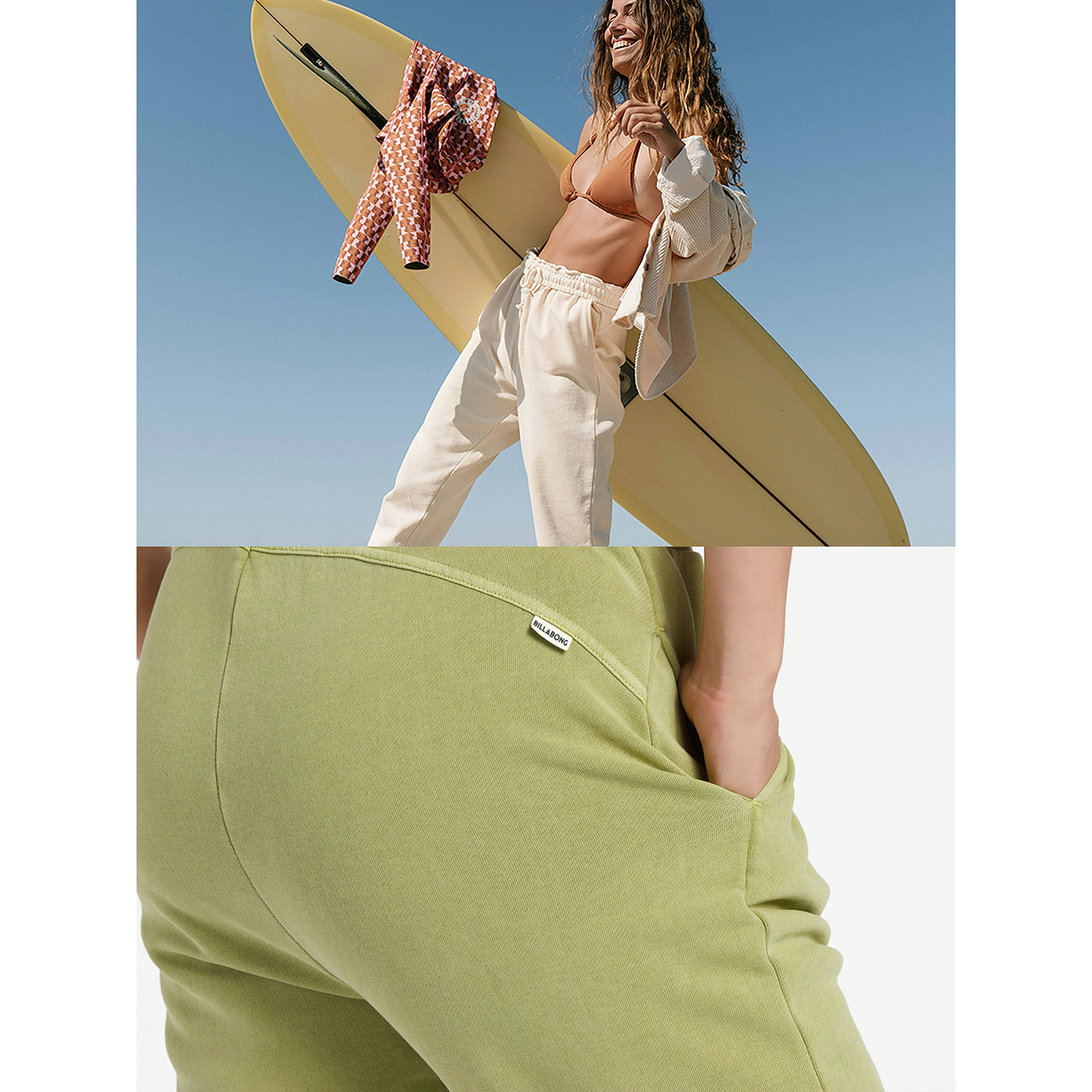 纯色慢跑加绒束脚裤两色