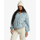 Bil 1917 C11 labong奶霜蓝绒斑驳衫 半拉链超糯泰迪熊羊羔绒卫衣