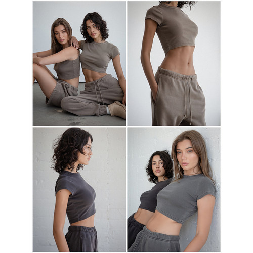 高级单缝纯棉短款婴儿T恤