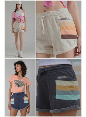 外贸原单 Rip*curl Blo*ck 派对运动短裤 加绒短裤秋冬款宽松运动