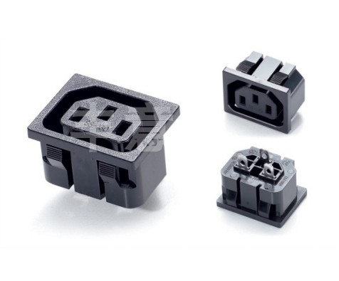 AC品字插头电源插座母头嵌入式用电器电源插口SS-130 CCC CE 认证