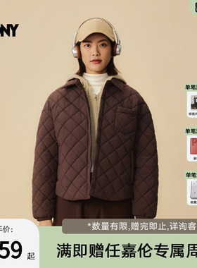 PONY1972女士棉服时尚宽松高密平纹廓形短款棉服外套254W2NC40