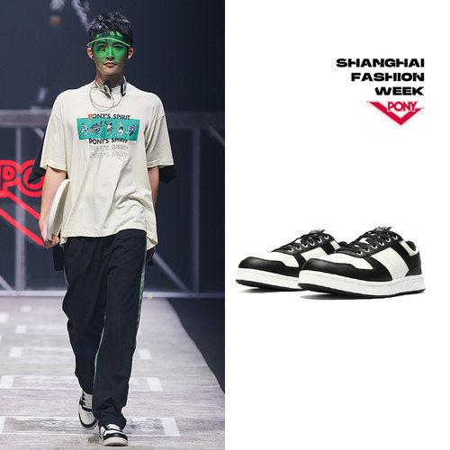 PONY低帮滑板情侣耐磨复古