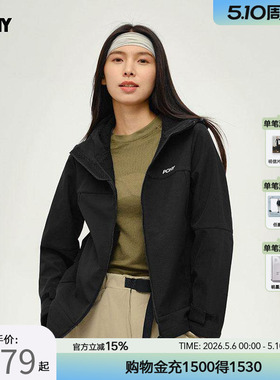 PONY波尼1972新品女子连帽外套潮流运动服防泼水夹克244W2KJ31