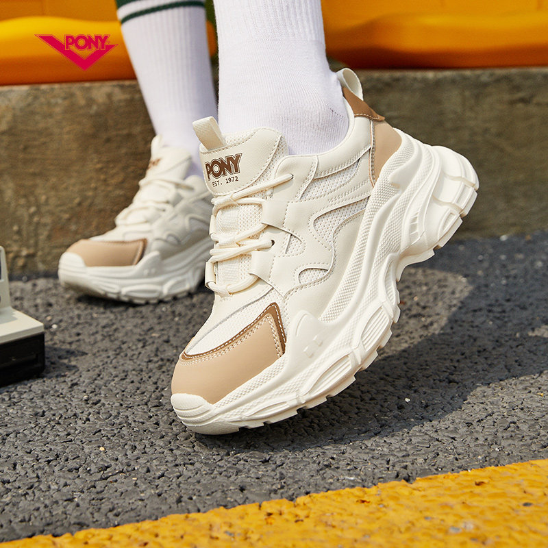 pony波尼老爹鞋女款增高厚底休闲复古耐磨运动跑步鞋231w1da03
