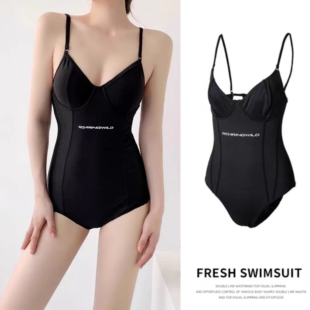 高级感吊带辣妹风性感露背显瘦连体游泳装 温泉泳衣女2026新款 爆款