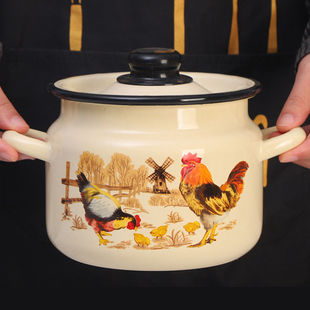 欧丽家珐琅搪瓷桶储油罐搪瓷牛奶桶出口俄罗斯搪瓷荤油罐猪油罐子