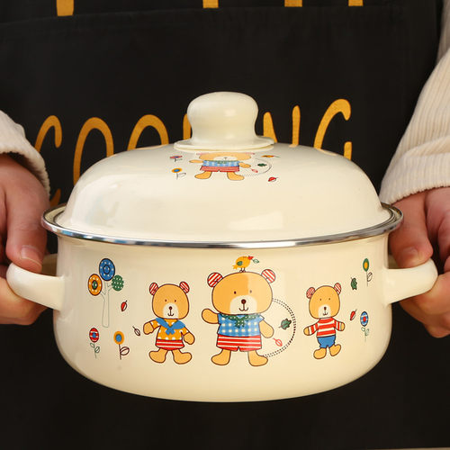 搪瓷汤锅泡面碗小火锅家用奶锅