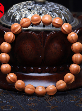 苏家男女金丝猴头纯手工雕刻手串