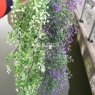 仿真垂柳吊兰花藤假花塑料吊篮花壁挂家居客厅装饰绿植植物藤类