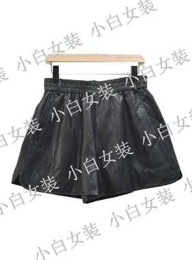CEKEKE茜可可2025冬装新款国内专柜代购皮短裤CNP5095042 吊牌439