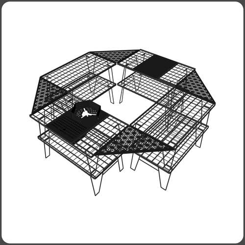 折叠网桌折叠igt网桌igt茶具便携igt单元桌露营秋冬露营咖啡桌