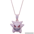 Rose Gold Large Gengar + 60cm Twisted Rope Chain