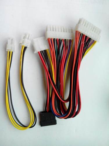 5557纯铜端子线 ATX方形连接线2P-24P SATA 大4P ehr线束加工定做