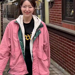 Bellatag26年春工装 风冲锋衣休闲翻领双口袋短外套夹克上衣JK880