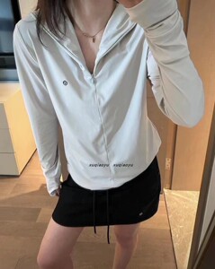 夏季轻薄At Studios 凉皮冰丝防晒衣2024帽衫外套防紫外线透气女
