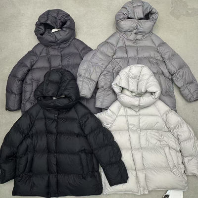 2025冬中长款JVV SISTER纯色连帽95白鸭绒羽绒外套宇航员款面包服