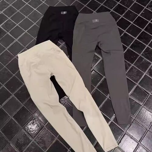 2025秋JVV SISTER秋季高腰弹力弹力裤修身显瘦简约印花运动瑜伽裤