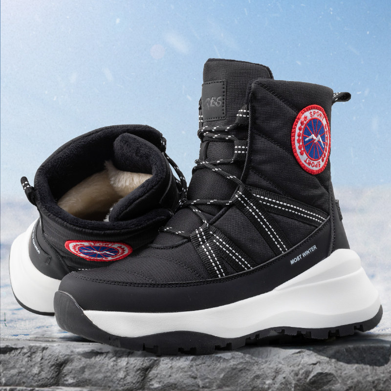 冬季户外加厚雪地靴女防滑保暖棉鞋防水防寒靴加绒新款女棉靴雪靴,女鞋,时尚雪地靴,淘宝优惠券,粉丝福利购,淘宝优惠卷