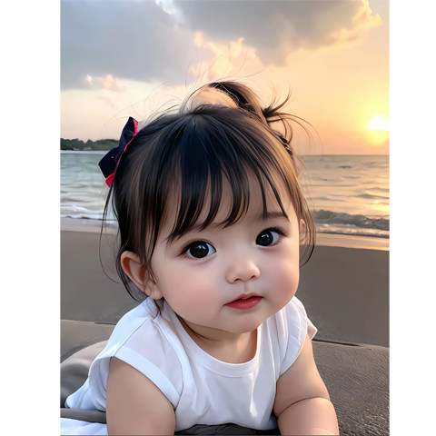 可爱宝宝海报照片娃娃画报孕妇备孕胎教大图片墙贴画女bb贴画新款