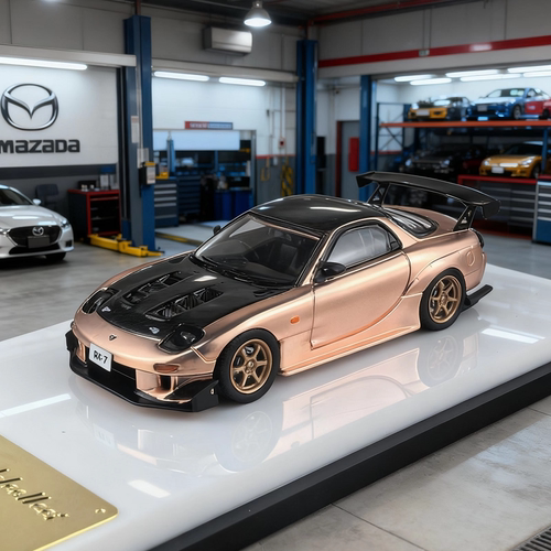 现货 MC 1:64 马自达Mazda RX-7 FD3S 电镀色 RX7 合金汽车模型