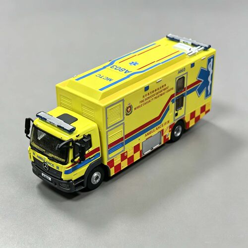 微影Tiny 1/76 香港消防处FSD MCTC流动伤者治疗车A803 合金车模