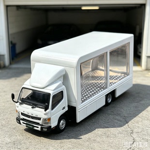 TarmacWorks 1/64 三菱Fuso Canter EVA Racing 货柜合金汽车模型