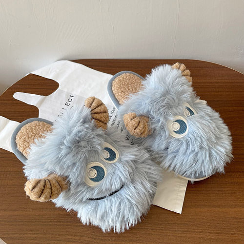 冬季外穿保暖棉鞋可爱卡通