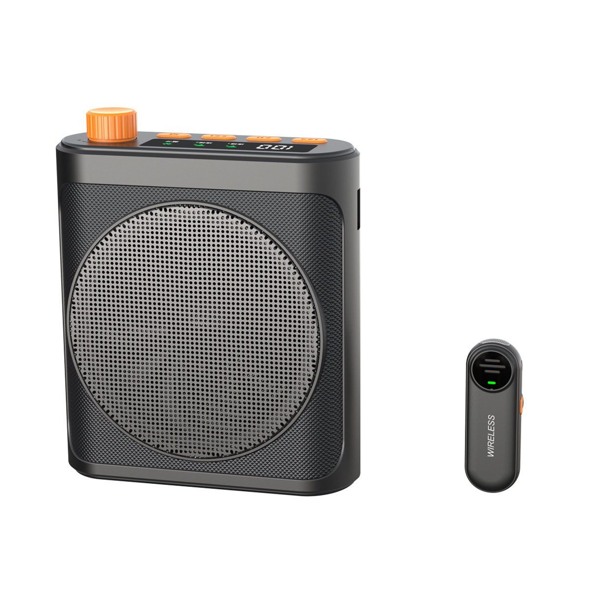 扩音器小蜜蜂麦克风带磁吸教师导游专用户外蓝牙录音喇叭大音量