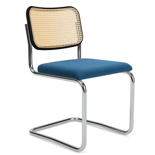 定制knoll现代简约藤编餐椅蓝色布艺不锈钢框架椅子洽谈椅书椅,住宅家具,椅子,淘宝优惠券,粉丝福利购,淘宝优惠卷