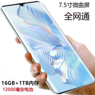 7.5英寸大屏手机新款微曲屏1TB大内存大电池畅玩游戏黑鲨红魔真我