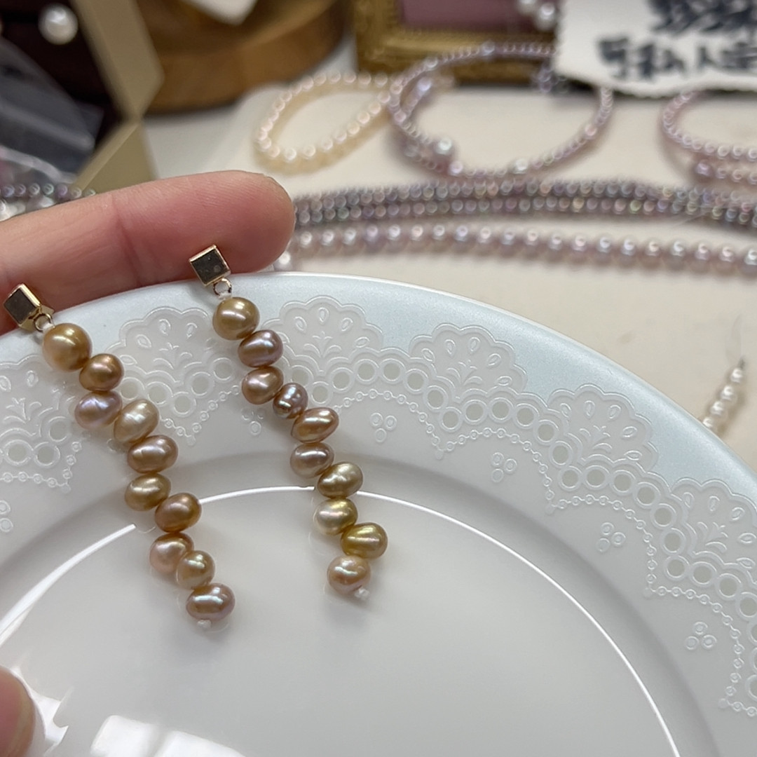 天然鎏金色耳环无核,珠宝/钻石/翡翠,其他,淘宝优惠券,粉丝福利购,淘宝优惠卷